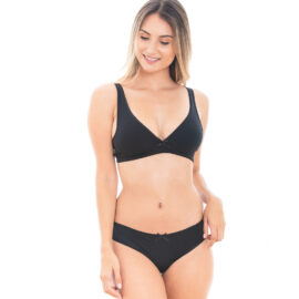 conjunto ropa interior basico negro