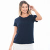 camiseta azul pijama de mujer