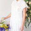 pijama elegante blanca tipo kimono