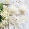 bra y tanga encaje blanca